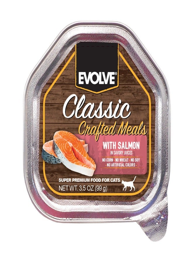 Evolve Classic Crafted Meals Salmon Recipe Cat Food (Pack of 15) - Image 1