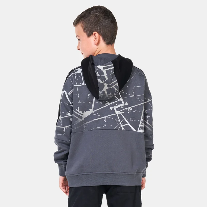 EA7 Emporio Armani Grey Kids' Visibility Hoodie (Older Kids)  | Best Price UAE
