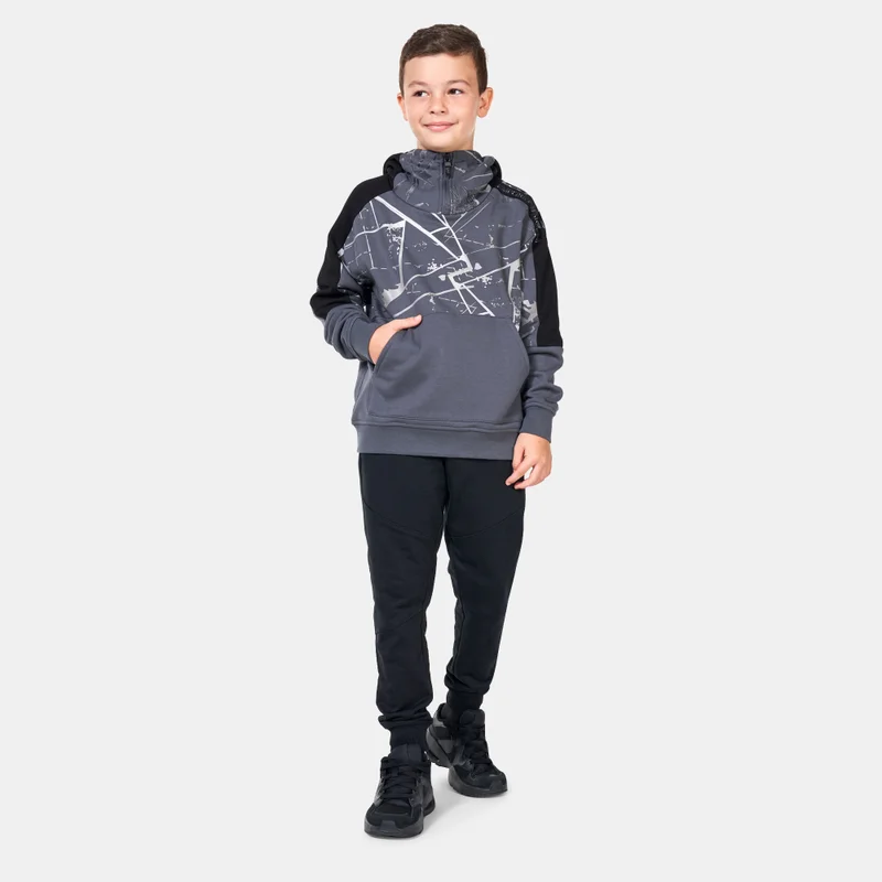 EA7 Emporio Armani Grey Kids' Visibility Hoodie (Older Kids)  | Best Price UAE