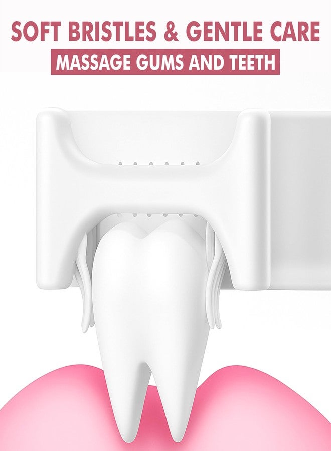 BE'BE' BURP Bebe Burp U Shaped Toothbrush for Kids, Food Grade Soft Silicone Brush Head, 360° Oral Teeth Cleaning Tools, Children Infant U Shape Manual Toothbrush (2-8 Years)(Star Shape) - Image 2