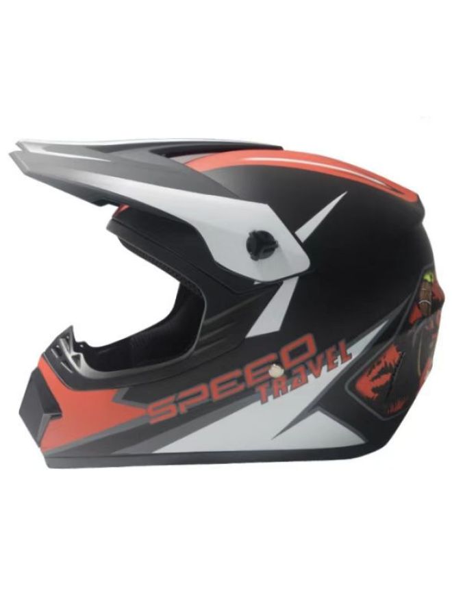 ABS Off-Road Motorcycle Half Helmet, Four Seasons, Small, with Goggles, Mask, Gloves