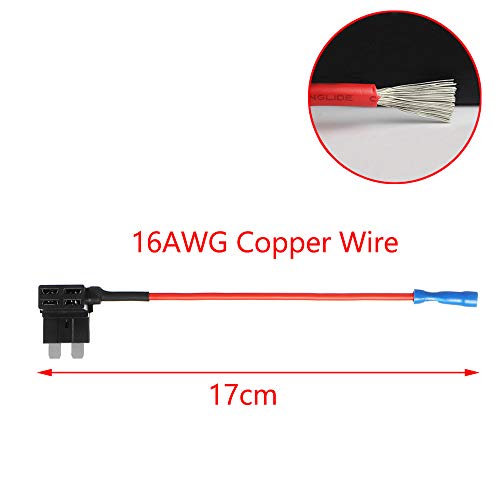 ESUPPORT 12V 24V معيار إضافة دائرة فيوز تاب بيجي باك حامل شفرات قابس مقبس سيارة عبوة من 5 - Image 3