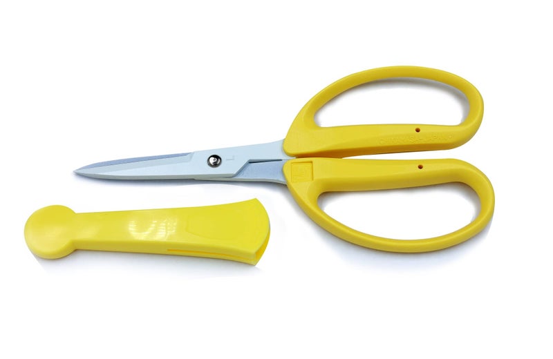 Chikamasa Flower Scissors yellow CRI-360SFY - Image 4