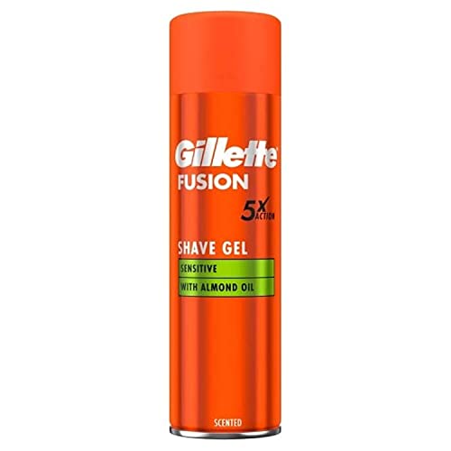 Procter & Gamble Gillette Fusion5 Ultra Sensitive Mens Shaving Gel 200 ml Leaves Skin Feeling Clean and Comfortable - Image 1