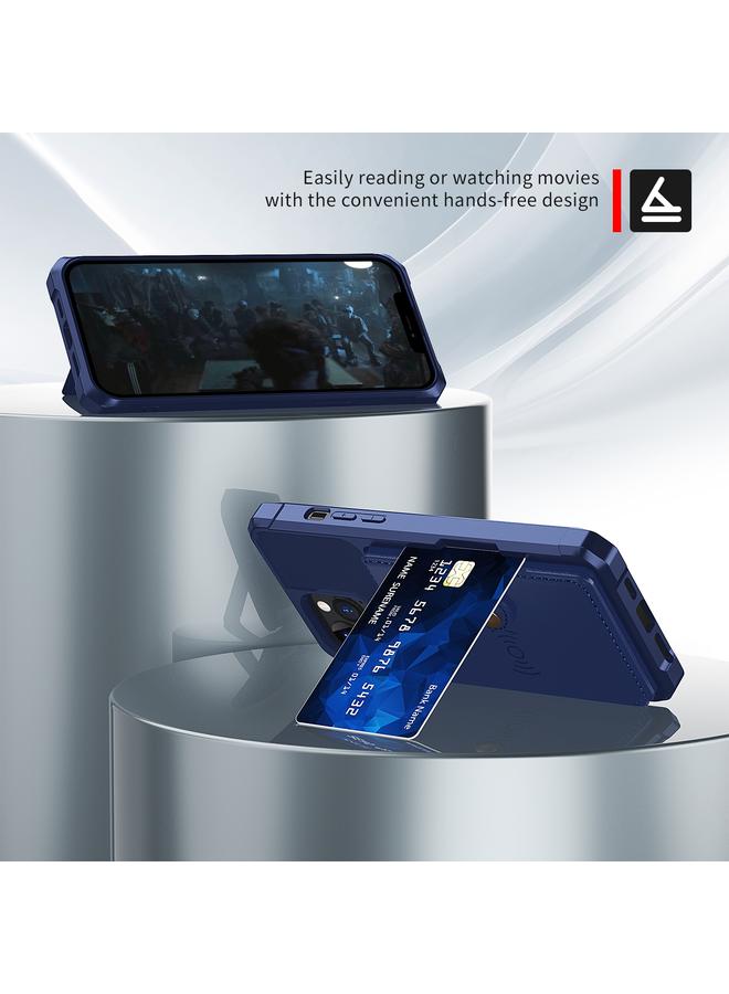 زبون حافظة جلدية لهاتف iPhone 13 Pro مع محفظة مغناطيسية وحقيبة بطاقات - Image 3