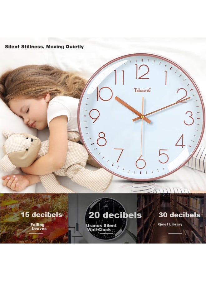 Telesonic Living Room Clock Model Home Wall Clock 3D Stereo High-End Quartz Clock - Image 2