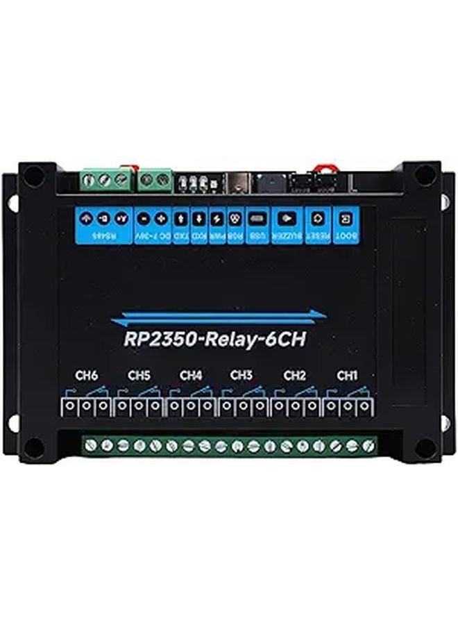 Dual Core 6 Channel Relay Module with USB C Opto Isolation 7 36V Wide Voltage Industrial Control - Image 1