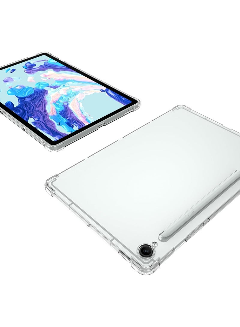 Transparent case for Samsung Galaxy Tab S9 FE 10.9 inch 2023 (SM-X510/X516/X518), Samsung Galaxy Tab S7/S8 slim and lightweight protective cover made of soft silicone and thermoplastic polyurethane, shock-absorbing, transparent - Image 4