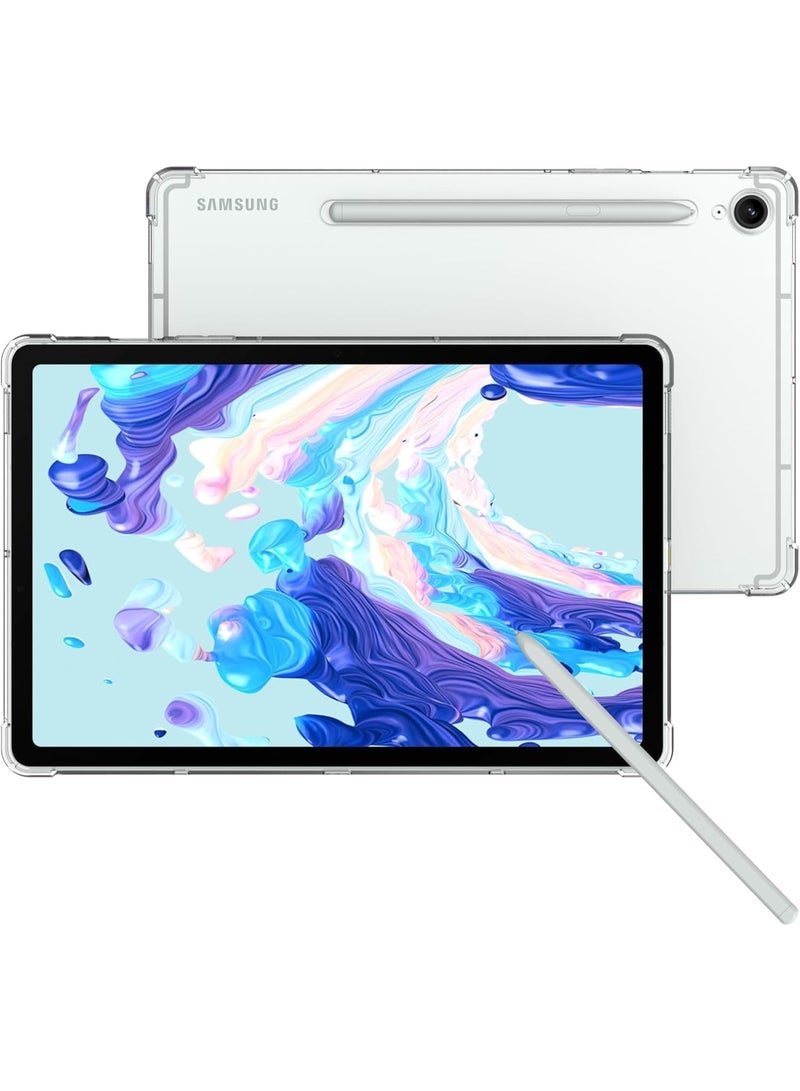 Transparent case for Samsung Galaxy Tab S9 FE 10.9 inch 2023 (SM-X510/X516/X518), Samsung Galaxy Tab S7/S8 slim and lightweight protective cover made of soft silicone and thermoplastic polyurethane, shock-absorbing, transparent - Image 3