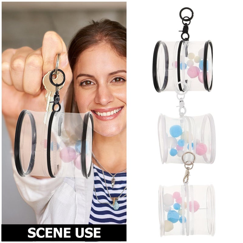 3 Pack PVC Doll Display Cases With Keychains And Hanging Clips - Image 4