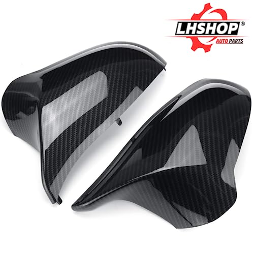 Qlhshop M Sport Side Carbon Fiber Mirror Cover Caps Replacement for 2014-2019 BMW M4/F82 F83 M3/F80 M2/F87 Accessories Exterior Trim Body Parts Tuning, 1Pair (Left-Right) - Image 2