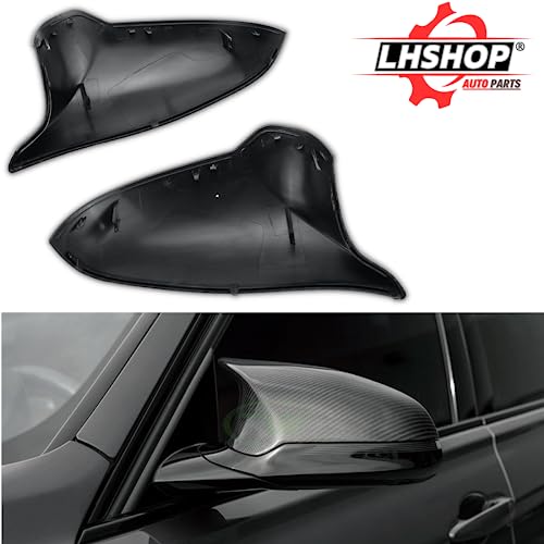 Qlhshop M Sport Side Carbon Fiber Mirror Cover Caps Replacement for 2014-2019 BMW M4/F82 F83 M3/F80 M2/F87 Accessories Exterior Trim Body Parts Tuning, 1Pair (Left-Right) - Image 4