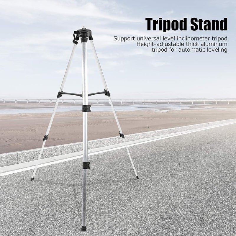 Aluminum Alloy Surveying Tripod 150cm Adjustable Heavy Duty with 5 8in Mount - Image 3