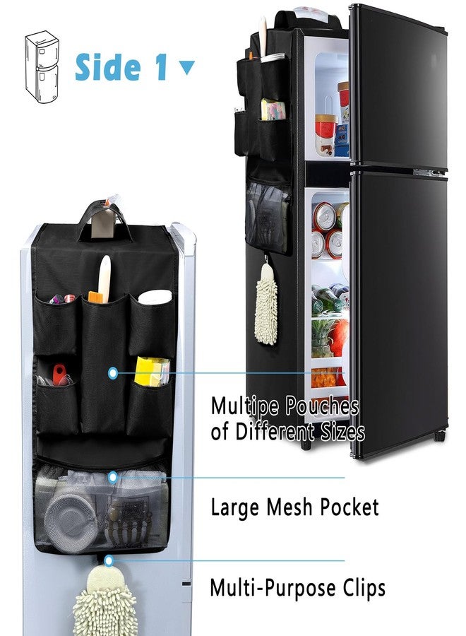 Frecolsh Mini Fridge Organizer - Over-the-Fridge Storage Caddy with 16 Pockets (54" x 11.8") - Space-Saving Organizer for Pantry, Utensils & Kitchen Essentials - Office or Dorm Essentials - Image 3