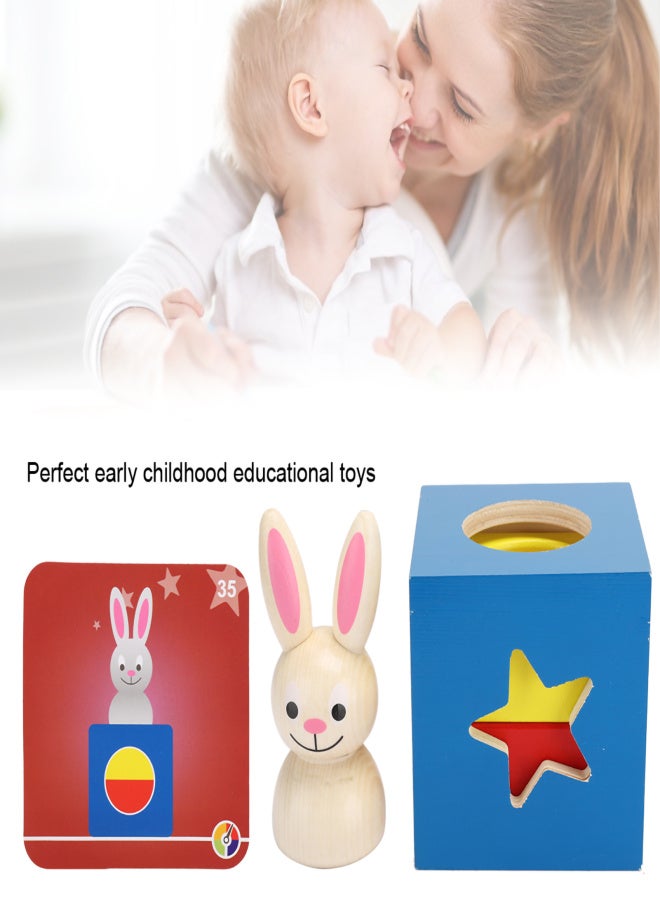 Baby Wooden Puzzle Block Box Toys Educational Interactive Toy for Children KidBaby Rabbit Puzzle Toy - Image 3