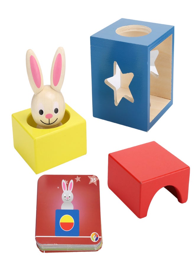Baby Wooden Puzzle Block Box Toys Educational Interactive Toy for Children KidBaby Rabbit Puzzle Toy - Image 4