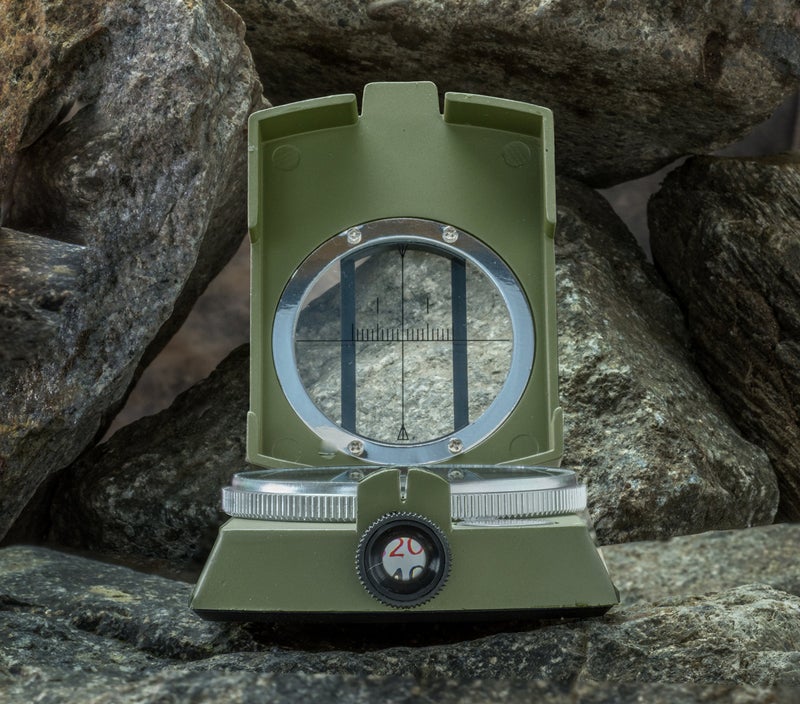 SE Military Lensatic and Prismatic Sighting Survival Emergency Compass with Pouch - CC4580 - Image 5