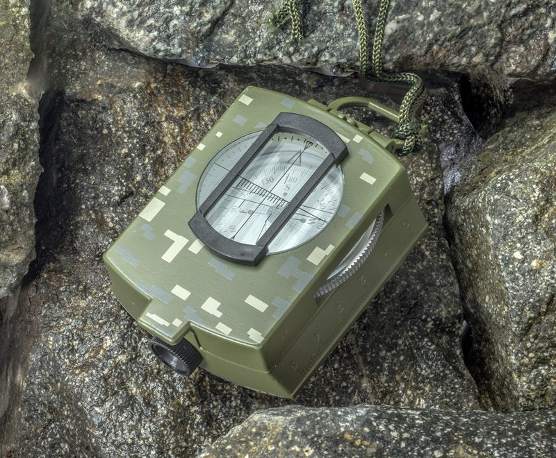 SE Military Lensatic and Prismatic Sighting Survival Emergency Compass with Pouch - CC4580 - Image 4