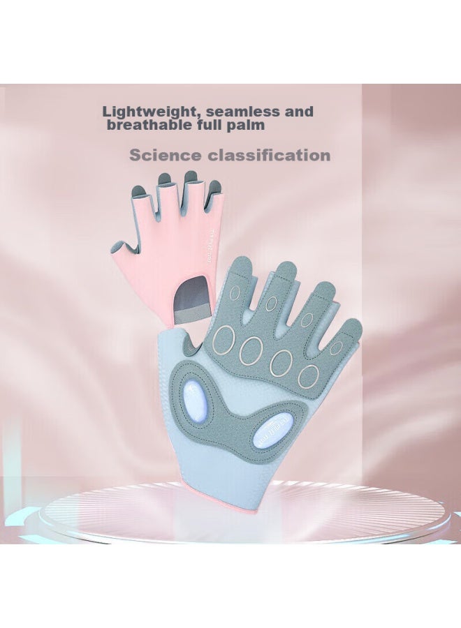 Tmt Fitness Gloves For Women, Cycling Sports Gloves, Single Bar Pull-up Barbell Training Gloves, Non-slip Bicycle Fingerless Gloves - Image 4