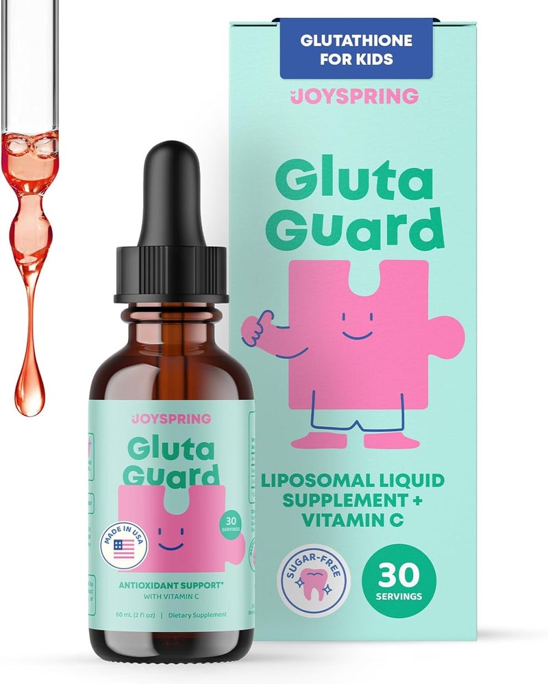JoySpring Liposomal Glutathione Supplement for Kids  Supports Speech and Eye Contact  50 MG Antioxidant LGlutathione Drops  2 oz Liquid Detox Supplement - Image 1