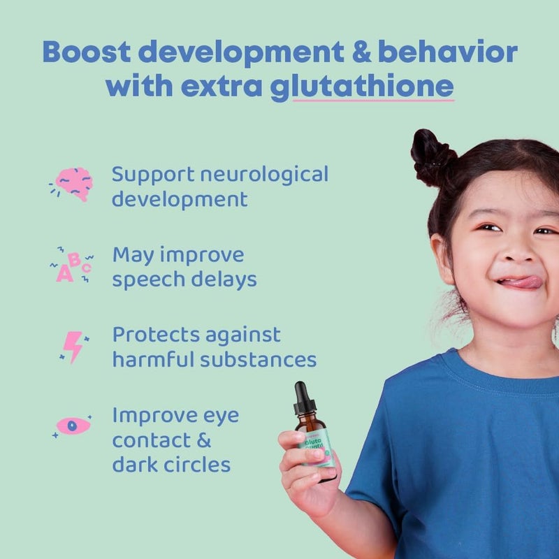 JoySpring Liposomal Glutathione Supplement for Kids  Supports Speech and Eye Contact  50 MG Antioxidant LGlutathione Drops  2 oz Liquid Detox Supplement - Image 2