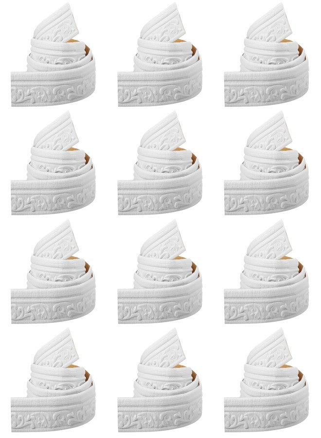 تاوباري شريط لاصق مرن من الفوم من تاوباري، مقاس 90 × 3 بوصة، حواف ورق جدران ثلاثية الأبعاد لاصقة، خطوط جدارية زخرفية، شريط لاصق، شريط حائط، شريط قاعدة، لتزيين الفنادق والمنازل بنفسك (12 لفة) - Image 2