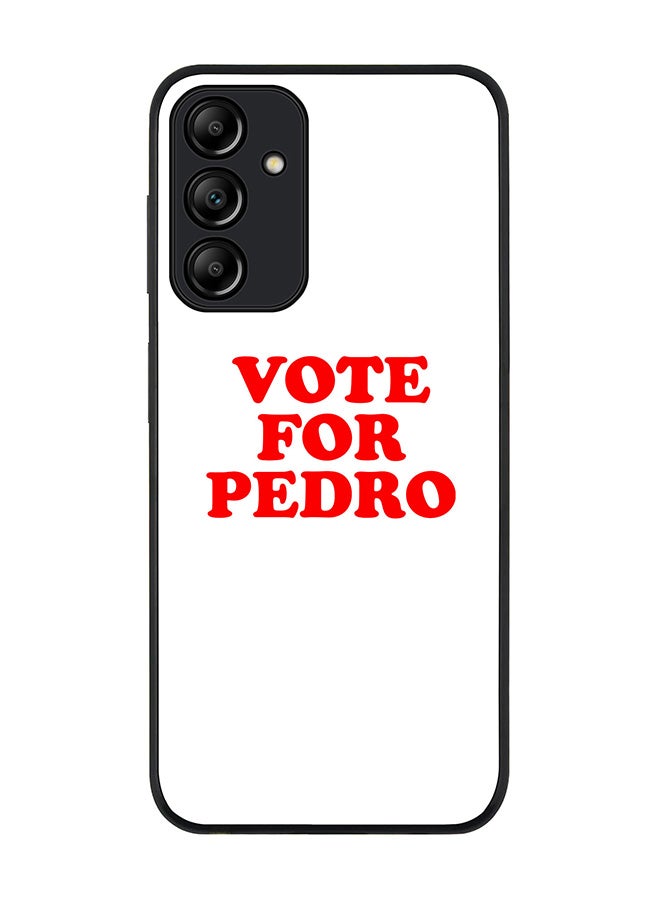 Stylizedd Rugged Black edge case for Samsung Galaxy A15 / A15 5G, Slim fit Soft Case Flexible Anti Drop TPU Gel Thin Cover- Vote for Pedro - Image 1