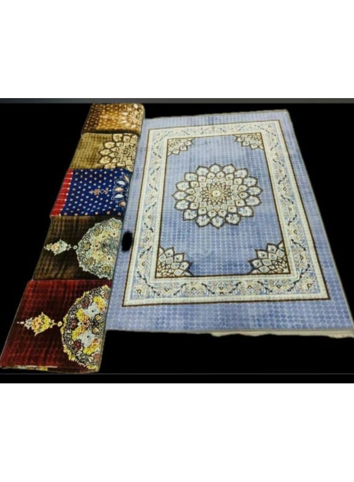 Majlis Mat - 2x3 Meter Carpet with Carry Bag, Soft Living Room Rug, Desert, Camping, and Picnic Rug, Multicolor - Image 3