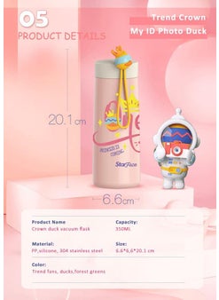 StarAndDaisy StarAndDaisy Smart Kids School Water Bottle SUS Insulated Thermos (Starface-5 Yellow)  - Image 3