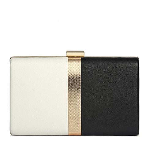 CARIEDO Glittery Color-Block Evening Clutch Bag for Women Sparkly Party Clutch Purse Elegant Wedding Prom Evening bag - Image 1