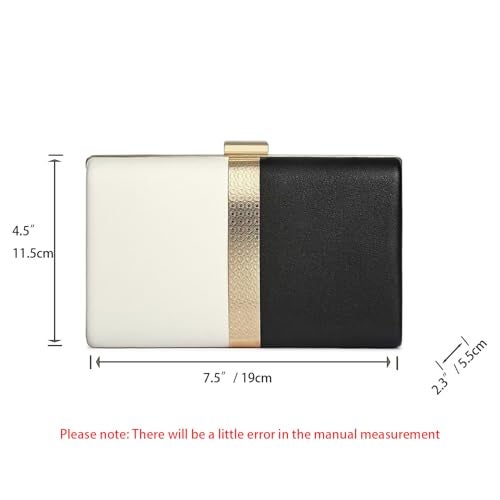 CARIEDO Glittery Color-Block Evening Clutch Bag for Women Sparkly Party Clutch Purse Elegant Wedding Prom Evening bag - Image 4