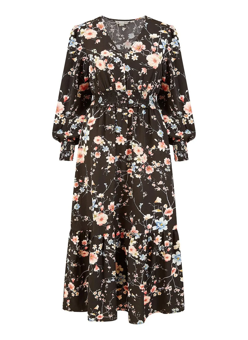 Yumi Floral Print Maxi Dress