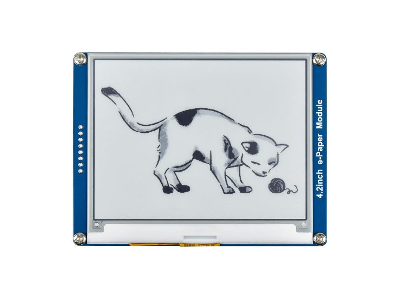 Waveshare وحدة عرض E-Ink بحجم 4.2 بوصة من Waveshare متوافقة مع Raspberry Pi 5/4B/3B/Zero/Zero W/Zero 2W/Pico/Pico W/Pico WH، دقة 400x300، واجهة SPI - Image 4