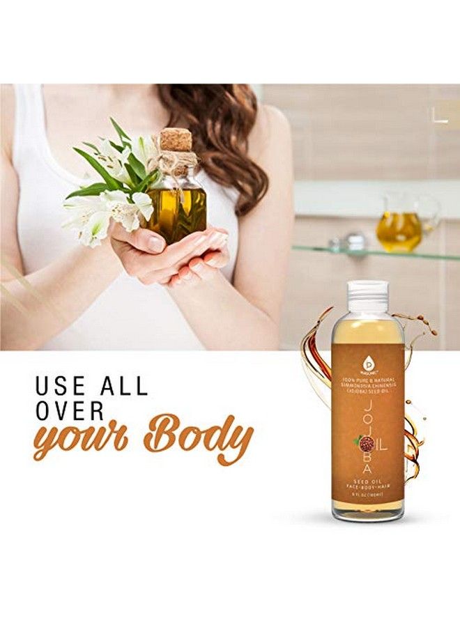 Pursonic Pursonic 100% Cold Pressed Pure Golden Jojoba Oil For Dry Skin Or Damaged Hair Natural & Unrefined Moisturizes & Revitalizes Skin 6 Ounce 1 Count Jjo6 - Image 4