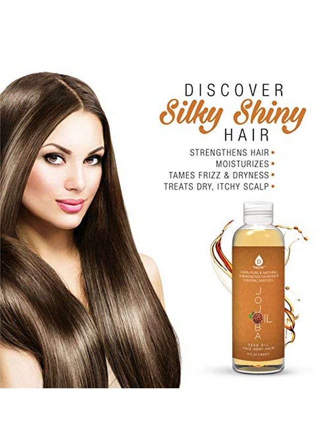 Pursonic Pursonic 100% Cold Pressed Pure Golden Jojoba Oil For Dry Skin Or Damaged Hair Natural & Unrefined Moisturizes & Revitalizes Skin 6 Ounce 1 Count Jjo6 - Image 5