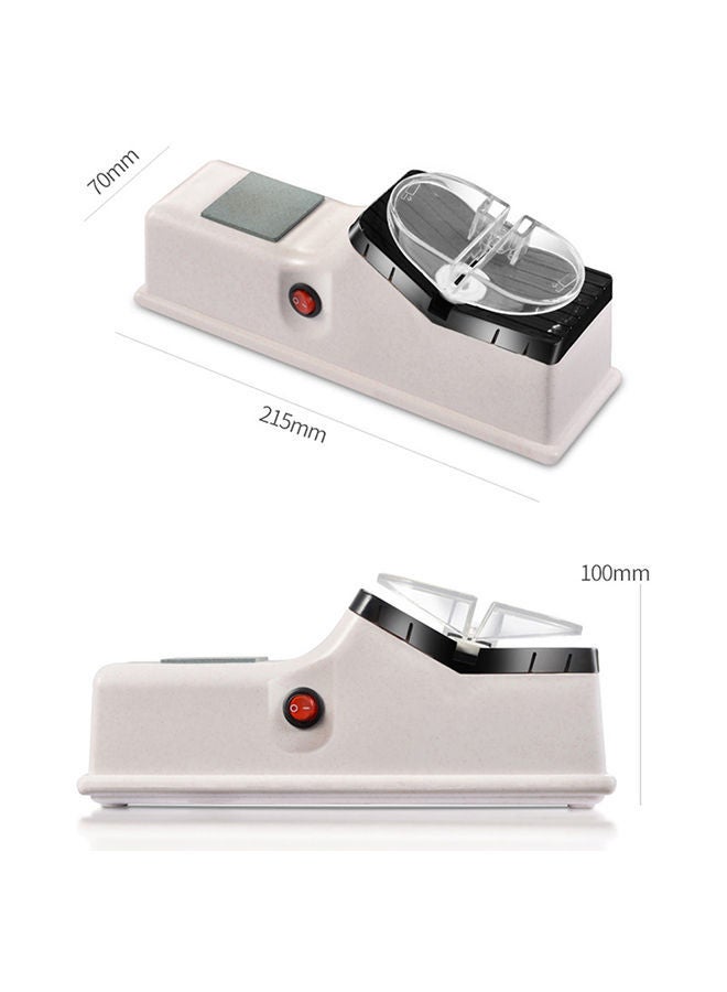NIBEMINENT Household Electric Sharpener Beige 22x7x11centimeter  - Image 2