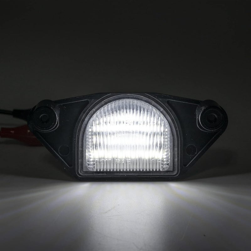 مصباح لوحة الترخيص LED أبيض زينون متوافق مع شيفي كورفيت C4 C5 C6 من 1984 إلى 2013، 18SMD خالي من الأخطاء، مصابيح اللوحة الخلفية LED، بديل مجموعة مصباح لوحة الرقم OEM - Image 2