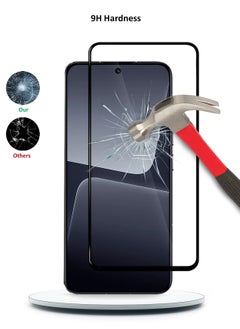 Wtech Xiaomi 13T 5G 2023 / Xiaomi 13T Pro 5G 2023 Premium E2E Full Glue Full Cover Tempered Glass Screen Protector (MSGECN) - Clear/Black  - Image 3