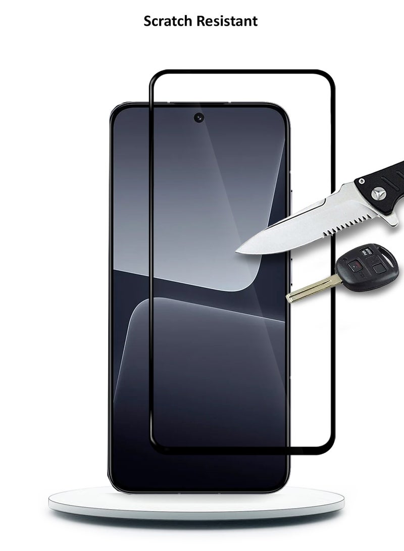 Wtech Xiaomi 13T 5G 2023 / Xiaomi 13T Pro 5G 2023 Premium E2E Full Glue Full Cover Tempered Glass Screen Protector (MSGECN) - Clear/Black - Image 5