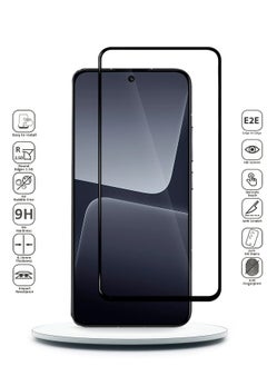 Wtech Xiaomi 13T 5G 2023 / Xiaomi 13T Pro 5G 2023 Premium E2E Full Glue Full Cover Tempered Glass Screen Protector (MSGECN) - Clear/Black  - Image 2