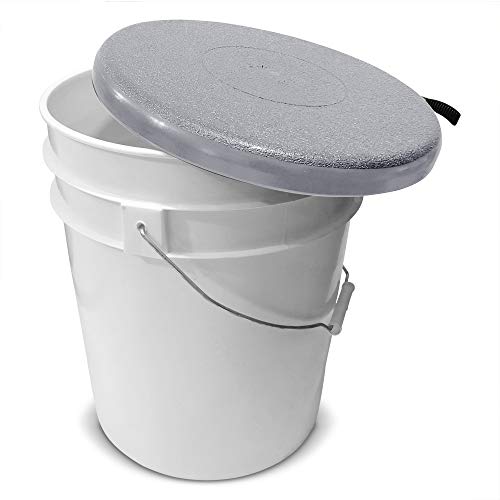 BUCKET PROS White Bucket Lid Seat-by Bucket Lidz - Image 4