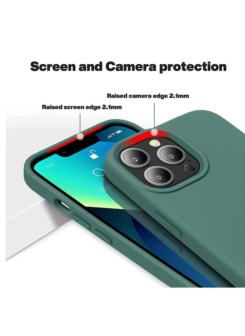 Soft Liquid Silicon Case Compatible with iPhone 13 Pro Case, Shock-Proof Protective Case Matte Finish Cover designed for iPhone 13 Pro