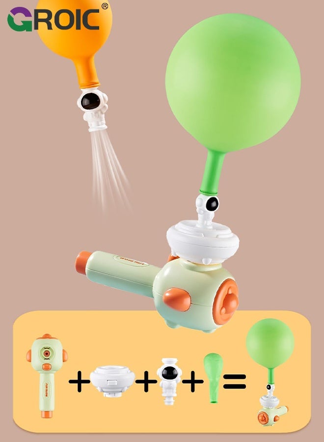 GROIC Breathing Exerciser for Kids, 3-in-1 Sensory Toys with Whistle, Floating Blow Pipe Balls, Balloon Launcher, Fine Motor Skills Learning Educational Toy for Boys Girls Gifts - Image 4
