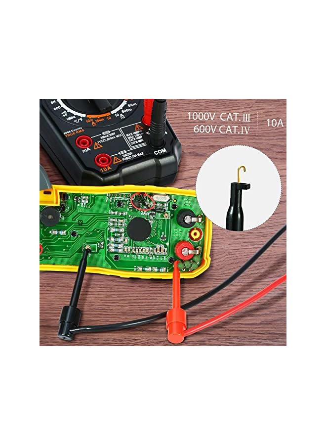 PROMASS promass 21pcs Electronic Test Lead Kits Multimeter Lead with Alligator Clips Replaceable Probes Tips Accessories Kit for DMM Digital Multi Meter & Clamp Meters  - Image 4