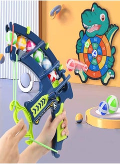 BELLSBERRY Dinosaur Bow and Arrow Set with 24 Sticky Balls Target Shooting Game for Kids  - Image 1