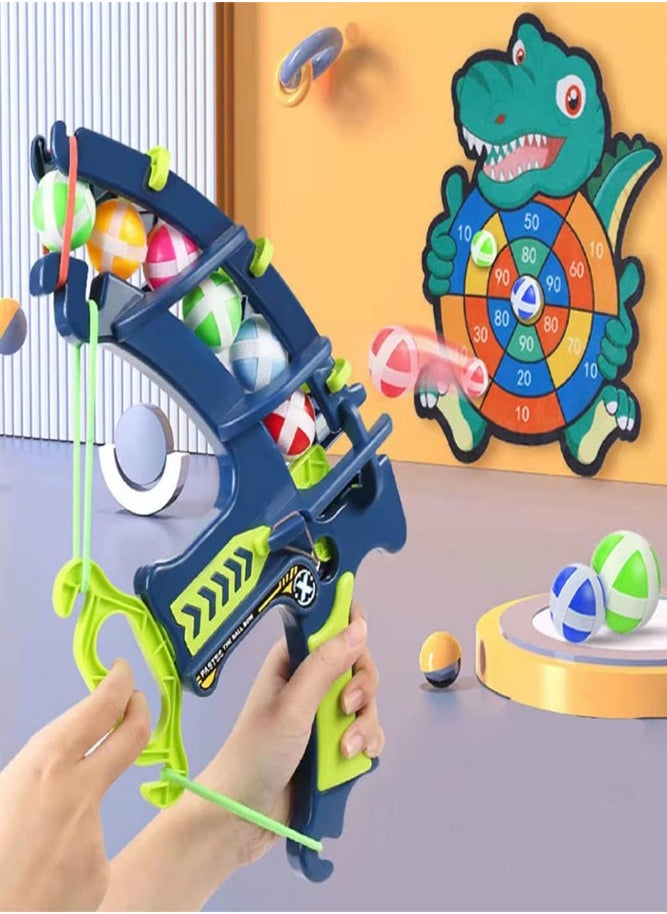 BELLSBERRY - Dinosaur Bow and Arrow Set with 24 Sticky Balls Target Shooting Game for Kids - Image 1