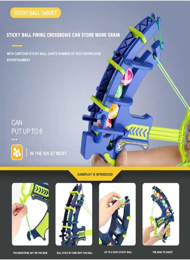 BELLSBERRY - Dinosaur Bow and Arrow Set with 24 Sticky Balls Target Shooting Game for Kids - Image 1
