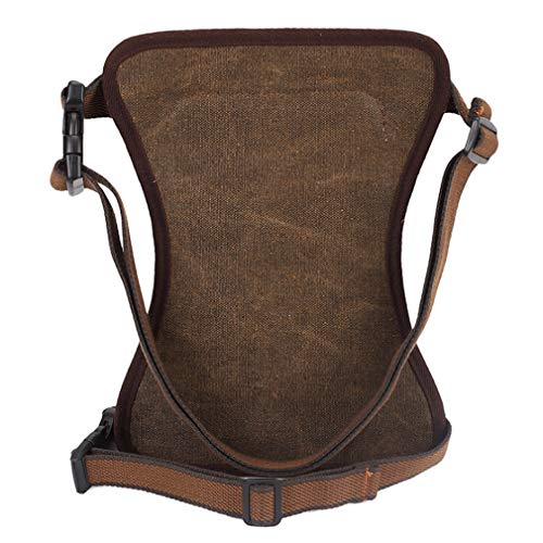 Hebetag Canvas Motorcycle Drop Leg Bag for Men Women Travel Outdoor Tactical Hiking Climbing Cycling Thigh Waist Pack Fanny Pouch - Image 3
