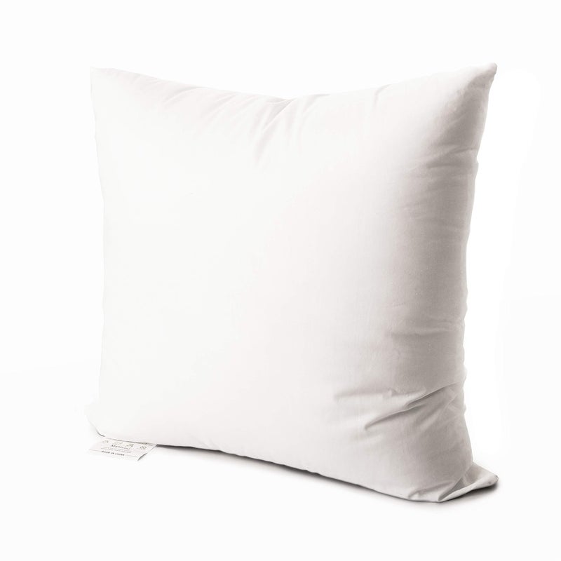 EDOW Luxury Throw Pillow Insert, Soft Fluffy Down Alternative Polyester Square Form Decorative Pillow Insert,Sham Stuffer,Cotton Cover for Sofa, Couch,Bed and Car. (White, 28x28) - Image 1
