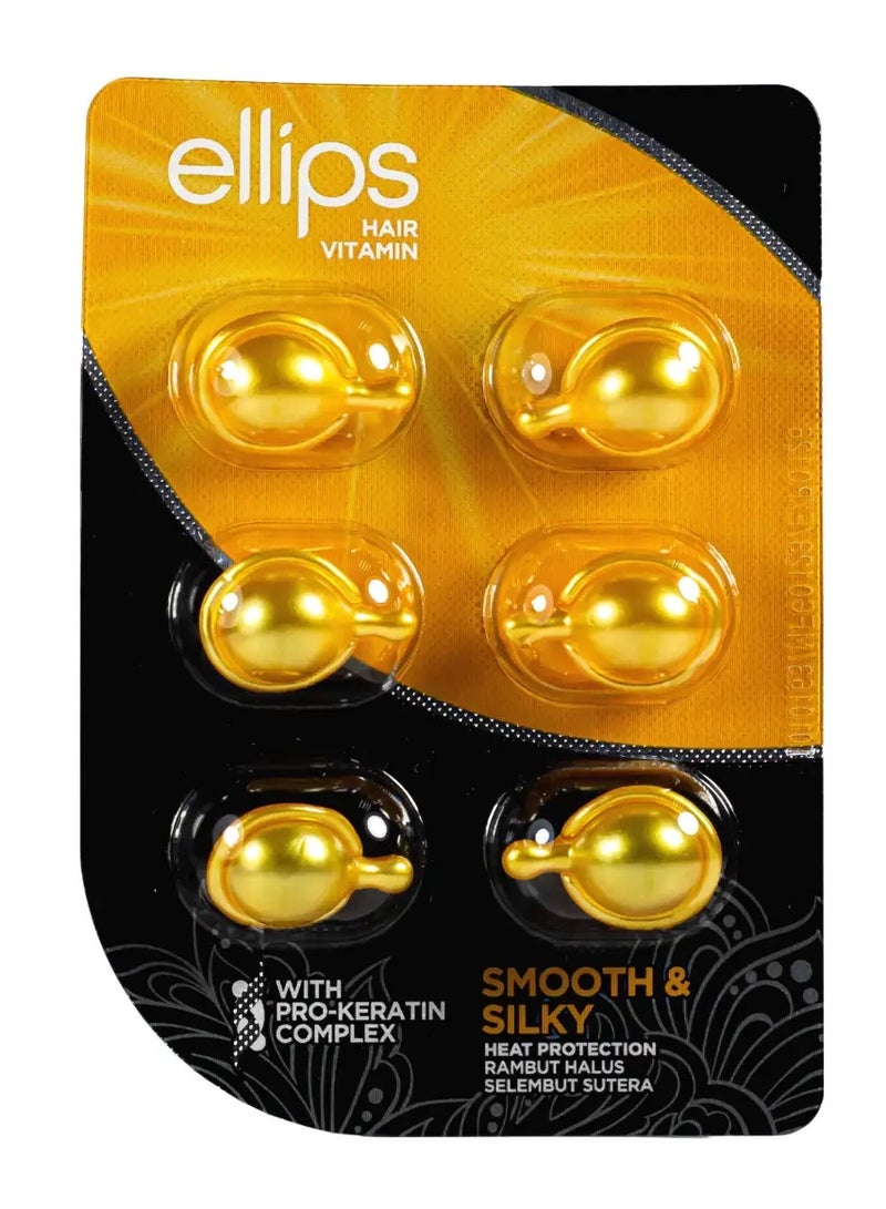 أليبس إليبس سموث آند سيلكي، واقي من حرارة الشعر بالفيتامينات - 6 قطع - Image 1